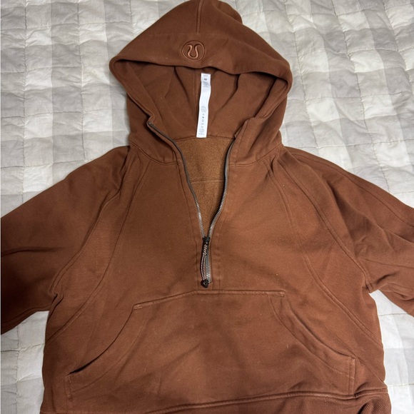 lululemon athletica Brown Half-Zip Sweater - Picture 1 of 3